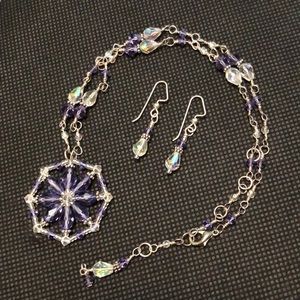 Necklace with matching earrings